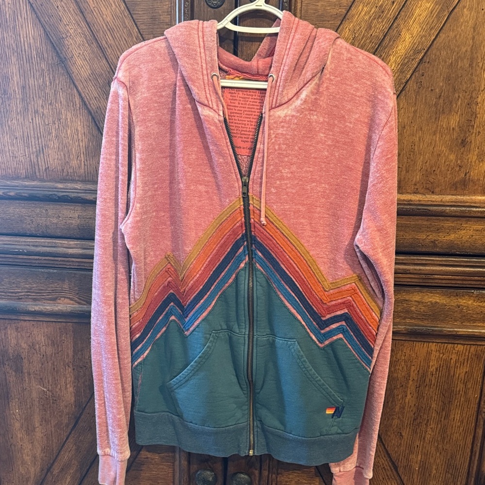 Aviator Nation Zip Hoodie L